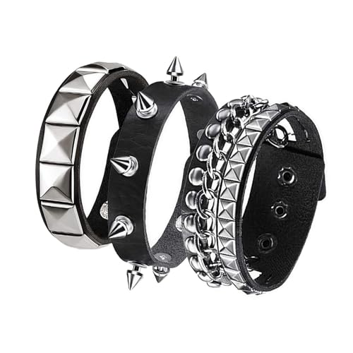 Baoblaze Set mit 3 Breiten -Armbändern, leicht, vielseitiges Styling, Länge 22 cm von Baoblaze