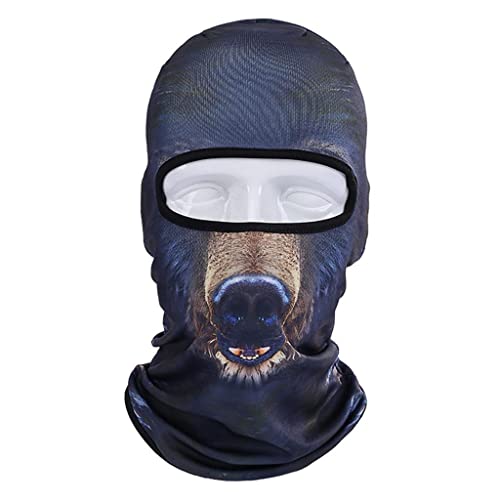 Baoblaze Skimaske Kapuze Tier Full Face Cover Polyester Winter, Hund 3 von Baoblaze