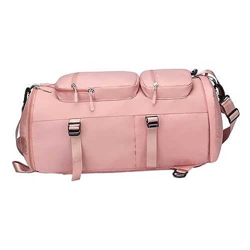 Baoblaze Sporttasche für Damen Und Herren, Sporttasche mit Schuhfach, Weekender Übernachtungstasche/Rucksack, Sporttasche für Reisen, Schwimmen, Rosa von Baoblaze