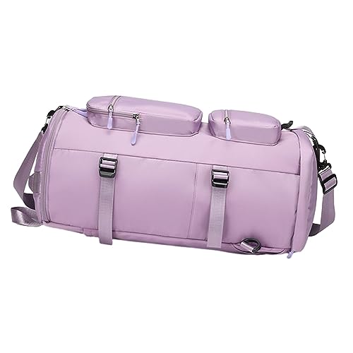 Baoblaze Sporttasche für Damen Und Herren, Sporttasche mit Schuhfach, Weekender Übernachtungstasche/Rucksack, Sporttasche für Reisen, Schwimmen, Violett von Baoblaze