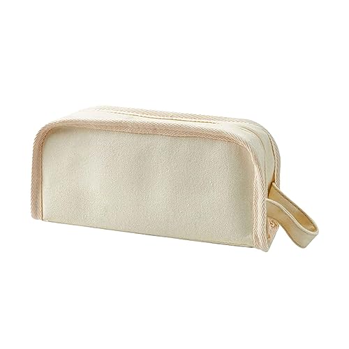 Baoblaze Stiftetui, Stifttasche, leichte Schreibwarenbox, tragbare Make-up-Tasche, Stifthalter, Stifttasche für Kinder, Kinder, Schule, Jungen und Mädchen, Weiß von Baoblaze