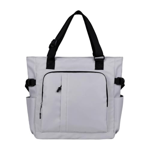 Baoblaze Tragetasche mit Mehreren Taschen, robuste Büro-Pendlertasche für die Arbeit, Reisen, Erwachsene, Hellgrau von Baoblaze