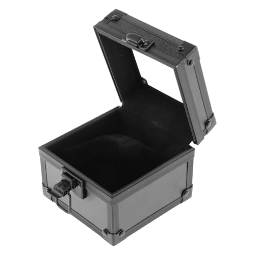 Baoblaze Uhrenschachtel Schmuck Organizer Single Slot Multifunktional für Männer Luxus Uhren -Aufbewahrungsbox Displayhalter zum Andenken Geburtstag, Schwarz von Baoblaze