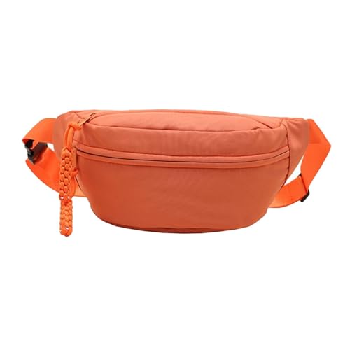 Baoblaze Umhängetasche, Brusttasche, leicht, Verstellbarer Riemen, Bundtasche, Gürteltasche, Schulterrucksack für Outdoor, Fitnessstudio, Wandern, Reisen, Orange von Baoblaze