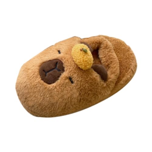 Baoblaze Warme Winter Capybara Hausschuhe Cartoon Erwachsene Pelzigen Tier Hausschuhe für Wohnung, für Eu 40 bis 44 von Baoblaze