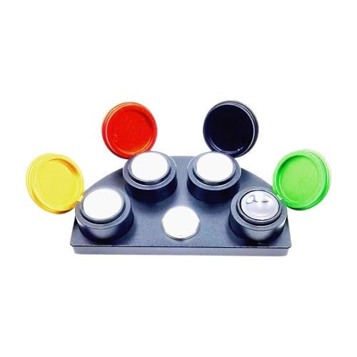 Baoblaze Watch Oil Cup Stand 4 Ölgerichte Becher tragen resistente Mehrzwecke praktische Metalluhr -Fettbecherhalter für Uhrmacher von Baoblaze