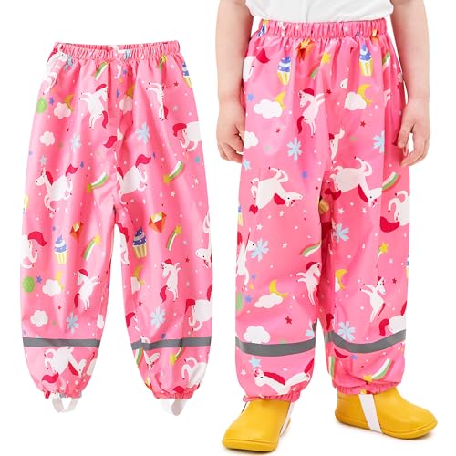 Baogaier Mädchen Matschhose Regenlatzhose Rosa Pferd Buddelhose Ungefüttert Wind-und wasserdichte Dünn Leicht Sport Kinder Regenhose Regenbekleidung mit Reflektor, für 9-10 Jahre, GR.134-140 Baogaier Mädchen Matschhose Regenlatzhose Rosa Pferd Buddelhose Ungefüttert Wind-und wasserdichte Dünn Leicht Sport Kinder Regenhose Regenbekleidung mit Reflektor, für 9-10 Jahre, GR.134-140 von Baogaier