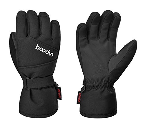 Baogaier Skihandschuhe Wasserdicht Winter Kinder Handschuhe Winterhandschuhe Winddicht Warme Atmungsaktiv Touchscreen Sporthandschuhe für Outdoor Sport Skifahren Snowboarden Bergsteigen Radfahren L/XL von Baogaier