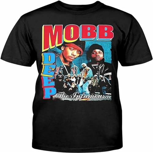Mobb-Deep-T Shirt The in Famous-Hip-Hop-Rap T-Shirt Cool Short-Sleeve Black 3XL von BaohuLDWwde5a