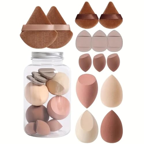 14 Stück Make Up Set Verschiedene Größen, Beautys Blender Makeup, Foundation Blending Beauty Sponge, Makellos Für Flüssige Cremes Sonnenschutz Und Puder, Für Frauen Mädchen von Baoqifong