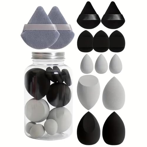 14 Stück Make Up Set Verschiedene Größen, Beautys Blender Makeup, Foundation Blending Beauty Sponge, Makellos Für Flüssige Cremes Sonnenschutz Und Puder, Für Frauen Mädchen von Baoqifong
