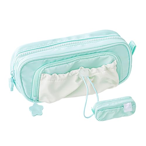 Baoqifong Federmäppchen - Schulmappe Großes Fassungsvermögen Aufbewahrungstasche,Stifte Etui Schreibwaren Beutel Für Schüler Jugendliche Erwachsene Klassenzimmer Kunst Büro Reise Basteln von Baoqifong