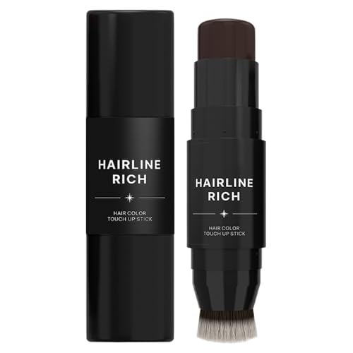 Baoqifong Haaransatz-Abdeckstift, Wurzelabdeckstift | Haarfarbe für graues Haar | Schweißfester Haarstift, Haaransatz-Farbstift für Männer, Frauen, Erwachsene von Baoqifong