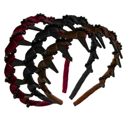 Baoqifong Haarband für Damen | Hoch angehobene Kopfpartie Haarband - Klassische Haarschmuck für Festlichkeiten Hochzeit und Anlässe von Baoqifong