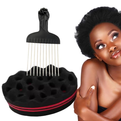 Baoqifong Haarschwamm | Twist Afro Spiralen Welliges Haar Pflege Tool,Volumen Styling Tool Für Dreadlocks Kinder Damen Herren Familie Freunde von Baoqifong