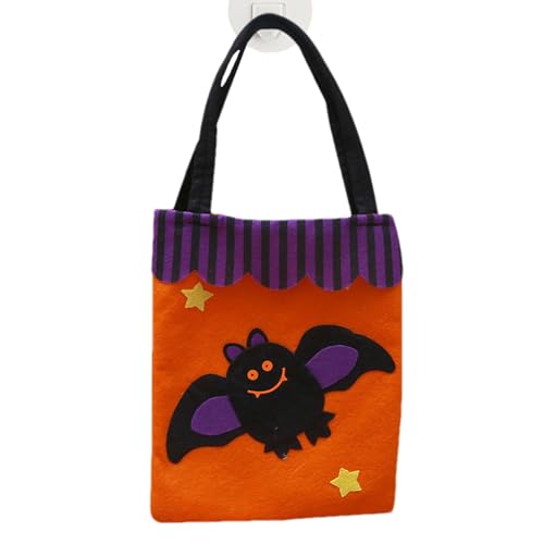 Baoqifong Halloween Tasche | Halloween Festtaschen - Wiederverwendbare Vlies Tragetasche Für Einkäufe & Snacks Erwachsene Kinder Party von Baoqifong