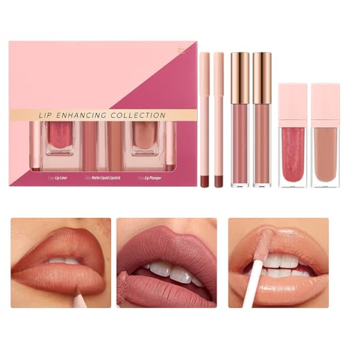 Baoqifong Lippenstain Set | Wasserdamalseste Lippenfarbe & Lippenstift-Set Für Damen,6 Stück Pflegende Lippenstifte Für Damen Mädchen Alltag Reise Geburtstag Urlaub Pendeln von Baoqifong