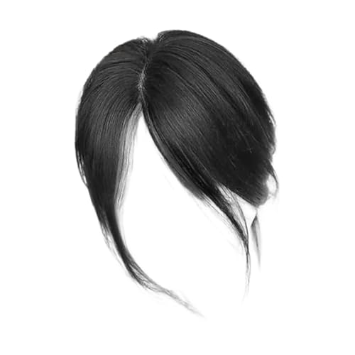 Baoqifong Mittelscheitel Pony - Kunsthaar Pony Haarteil Für Mittel Und Seitenscheitel,Volumenverstärkendes Zubehör Natürlich Aussehende Atmungsaktige Perücke Für Damen Reisen Freizeit von Baoqifong