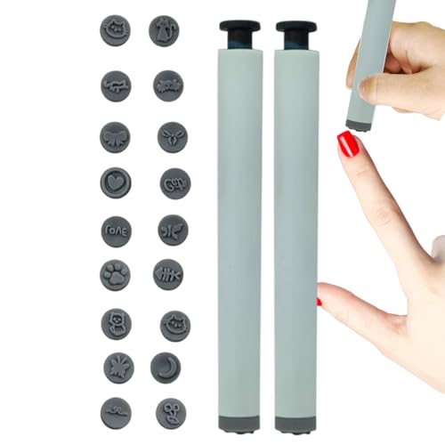 Baoqifong Nagel Design Stempel Stift | Nagel Muster Stempel Stift,Verschmierungssicheres Maniküre Werkzeug Zum Gestalten Und Dekorieren von Baoqifong