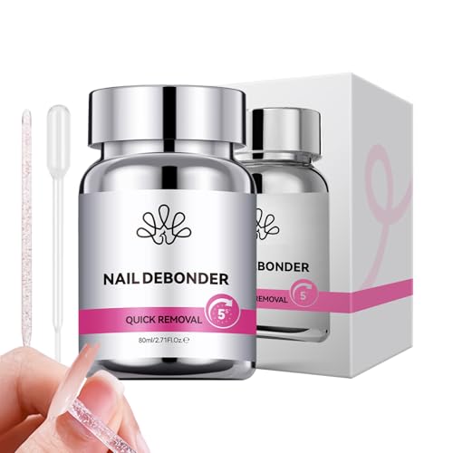 Baoqifong Nagelkleberentferner | Effektive Sanfte Entfernung Von Nagelgel Für Aufklebernägel 80ml - Sanfte Entfernungshelfer Für Familie Anfänger Salon Damen Beauty Begeisterte von Baoqifong