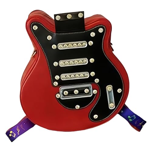 Baoqifong Schultertasche Umhängetasche - Gitarren-Design Handtasche & Reiserucksack | Große Umhängetasche Mit Reißverschluss Vielseitige Handtasche Für Frauen Mädchen Handy Notizbücher Täglicher von Baoqifong