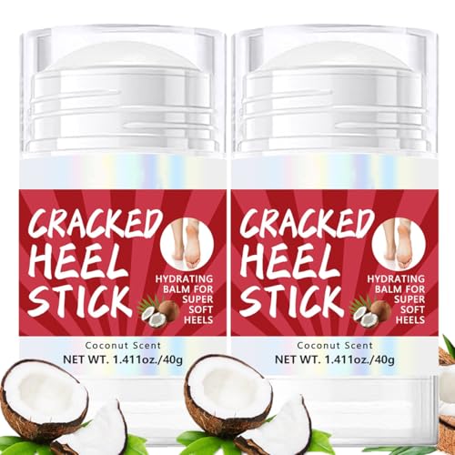 Baorder 2Pcs Coconut Scented Foot Cream Set, Natural Hydrating Heel Stick Balm, Deeply Moisturize Soften, Smoothens Dry Skin, Feet Care for Women and Men von Baorder