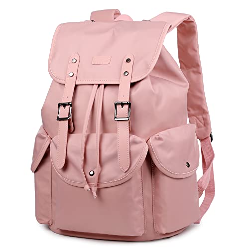 Großer wasserdichter Computer-Laptop-Rucksack 15,6 Zoll College Schule Rucksack Reise Wandern Rucksack für Damen, Pink, Large for women, Reiserucksack von Baosha