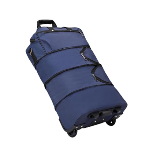 BaotyJie Rolling Duffel Bag Handtasche Leichter Reisebereich über Gepäck Organizer Gepäcktasche für Reisen Geschäftstasche im Freien im Freien, Blau von BaotyJie