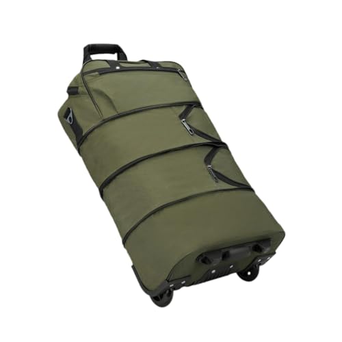 BaotyJie Rolling Duffel Bag Handtasche Leichter Reisebereich über Gepäck Organizer Gepäcktasche für Reisen Geschäftstasche im Freien im Freien, GrÜn von BaotyJie