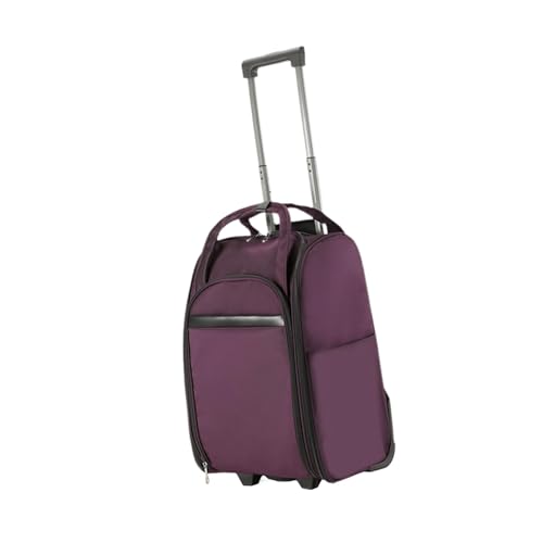 BaotyJie Rolling Duffel Bag Reisetaschen für Weekender Picknick Frauen Männer im Freien Reisen, Lila von BaotyJie
