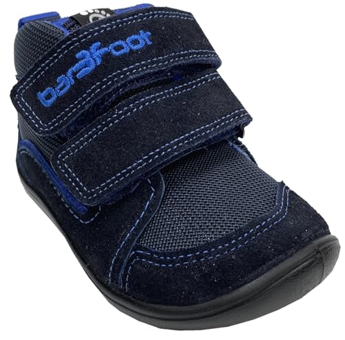 Bar3Foot Halbhoher Barfußschuh für kräftige Füße mit viel Volumen von 3F ELF Utah Hydro* in Blau oder Grün (H48 Navy Blue, EU Schuhgrößensystem, Kleinkind, Numerisch, Breit, 24) von Bar3Foot