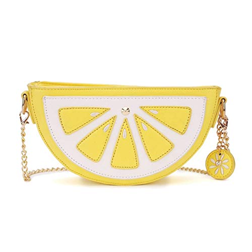 Mini-Schultertasche in Ananas-Form, für Damen, A-Zitrone von Barabum