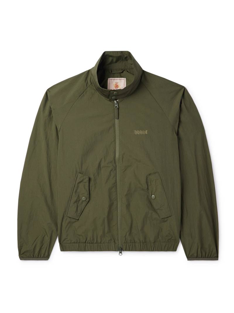 Baracuta - G9 Logo-Print Shell Harrington Jacket - Men - Green - UK/US 42 von Baracuta