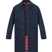 Baracuta Herren Mantel blau unifarben von Baracuta