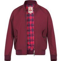 Baracuta Herren Blouson rot Baumwolle unifarben von Baracuta