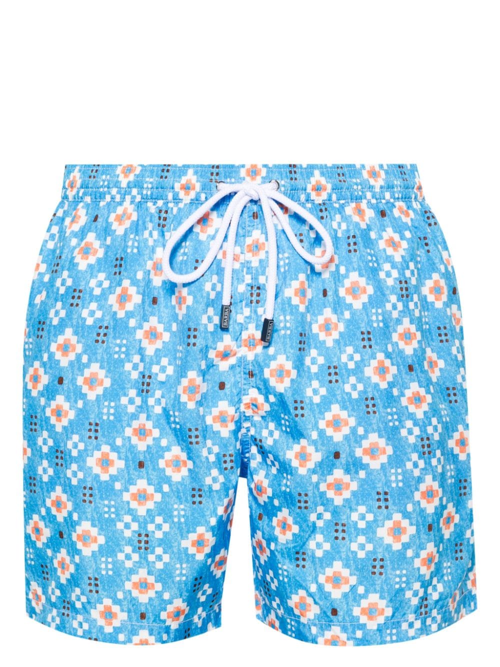 Barba Badeshorts mit geometrischem Print - Blau von Barba