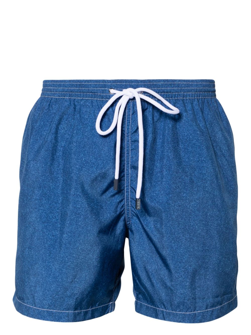 Barba Badeshorts mit meliertem Effekt - Blau von Barba