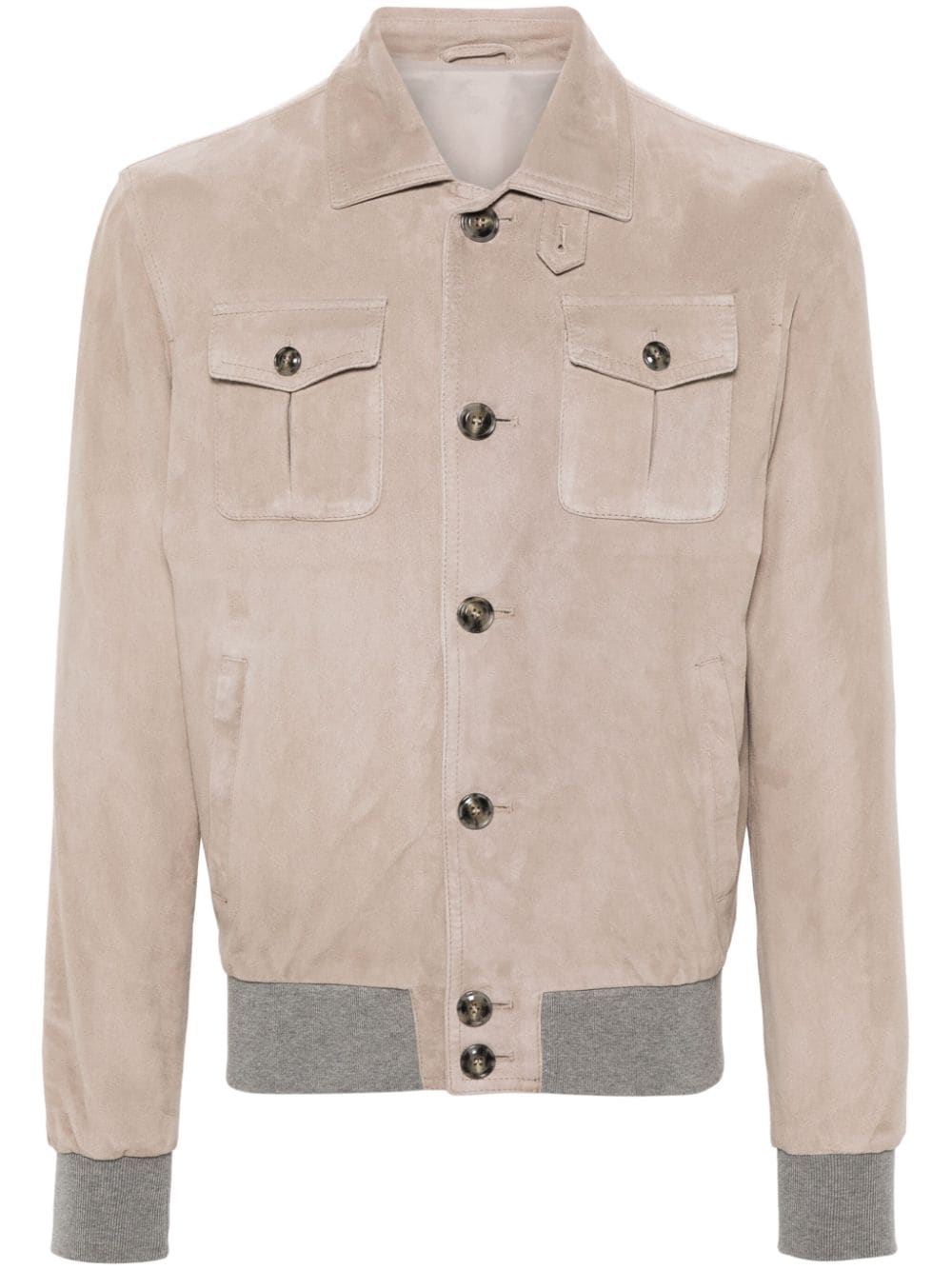 Barba Greg Jacke aus Wildleder - Nude von Barba