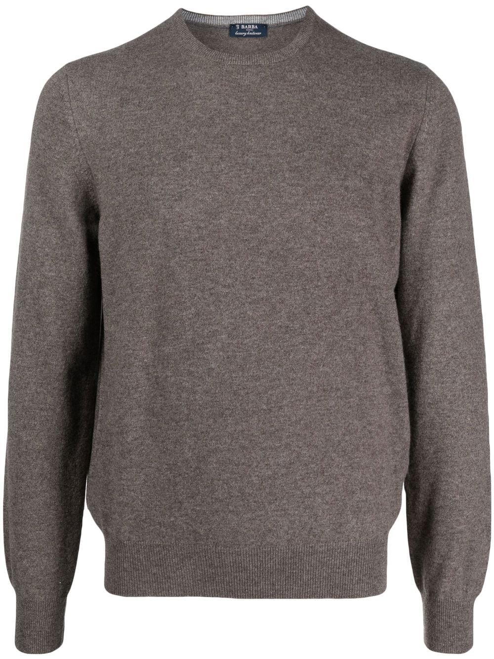 Barba Kaschmirpullover mit rundem Ausschnitt - Grau von Barba