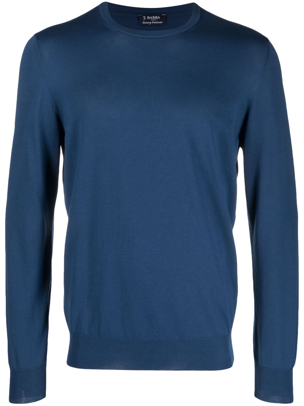 Barba Pullover mit rundem Ausschnitt - Blau von Barba