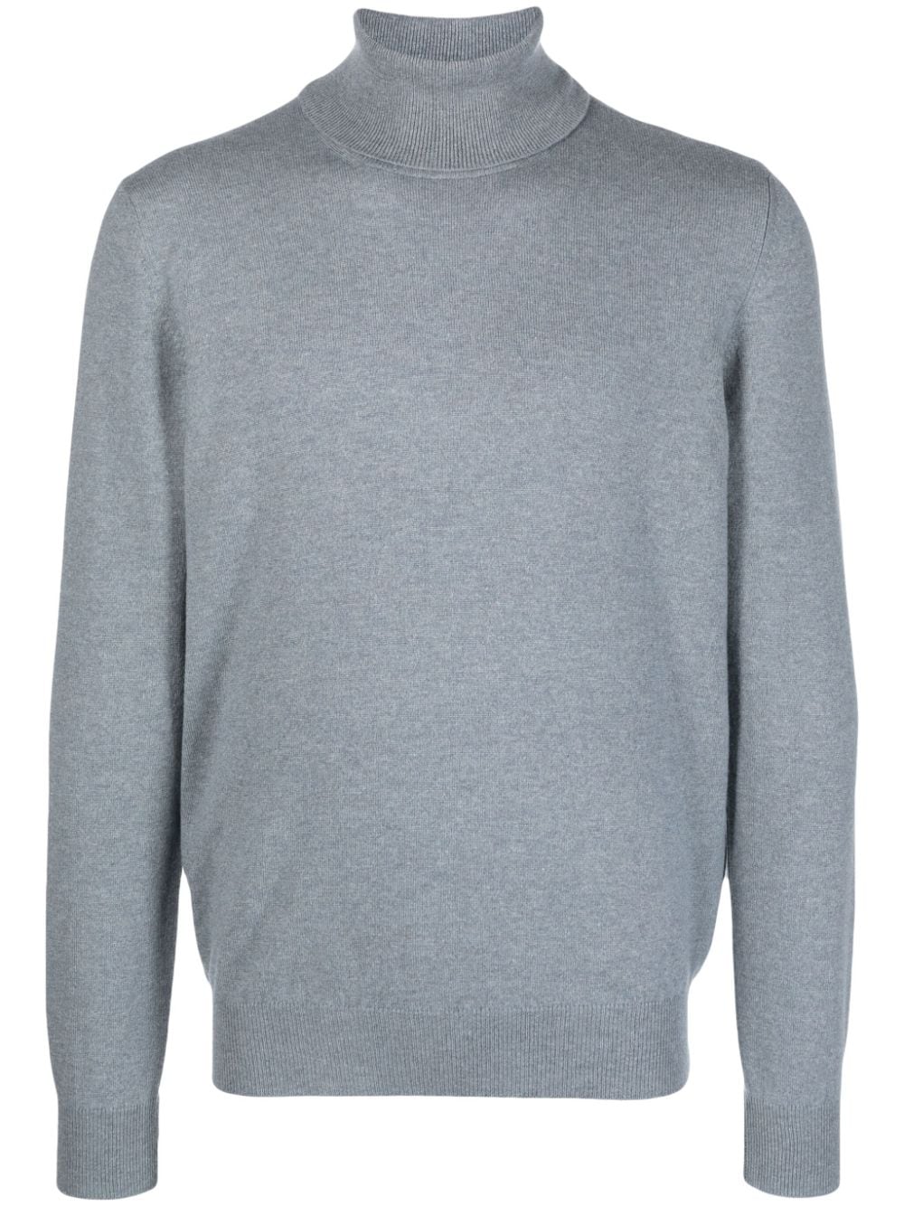 Barba Melierter Rollkragenpullover aus Kaschmir - Blau von Barba