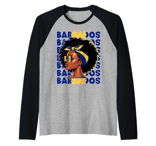 Bajan Girl Barbados Flagge Stolze Barbadian Women Raglan Bajan Girl Barbados Flagge Stolze Barbadian Women Raglan von Barbados for Girls and Women Bajan Outfit