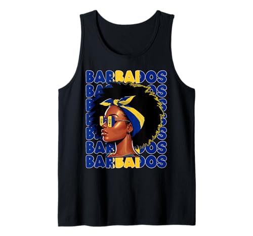 Bajan Girl Barbados Flagge Stolze Barbadian Women Tank Top von Barbados for Girls and Women Bajan Outfit