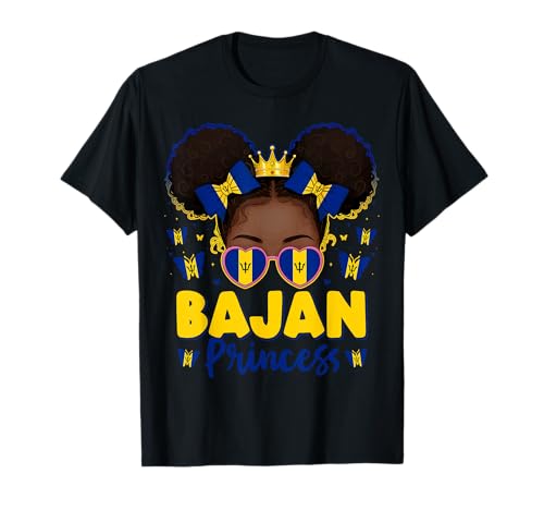 Bajan Prinzessin Barbados Flagge Stolz Afro Barbadian Frauen Mädchen T-Shirt Bajan Prinzessin Barbados Flagge Stolz Afro Barbadian Frauen Mädchen T-Shirt von Barbados for Girls and Women Bajan Outfit