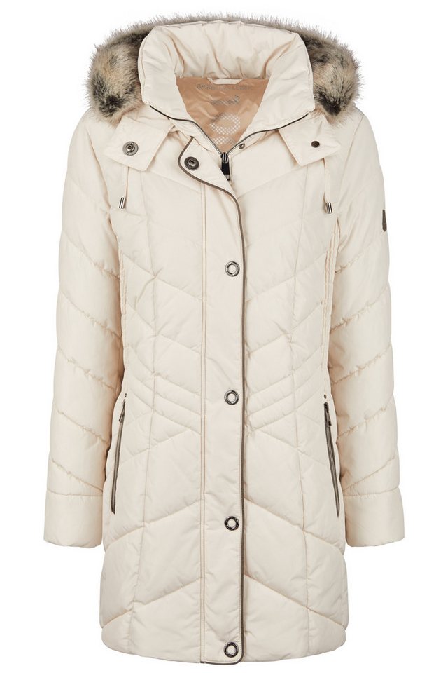 Barbara Lebek Anorak Jacke Down Free mit Kapuze und Webpelz von Barbara Lebek