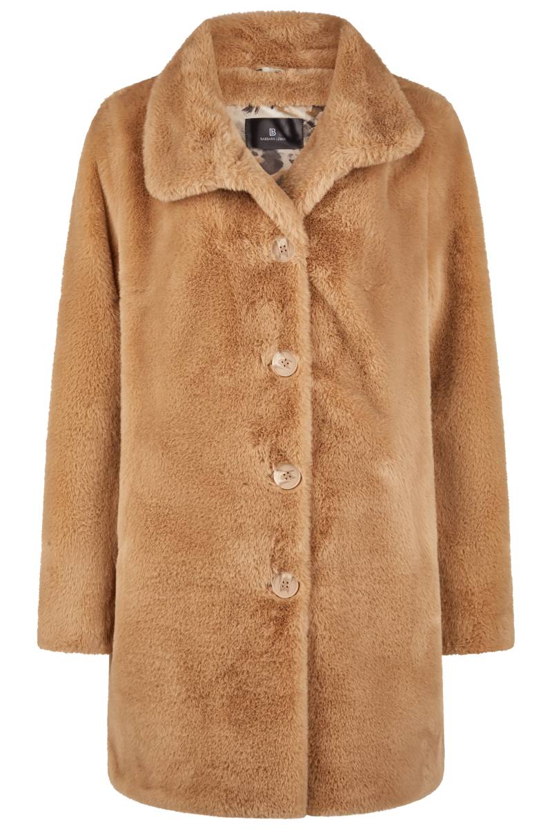 Barbara Lebek - Fake Fur Jacke camel - Gr. - 48 von Barbara Lebek