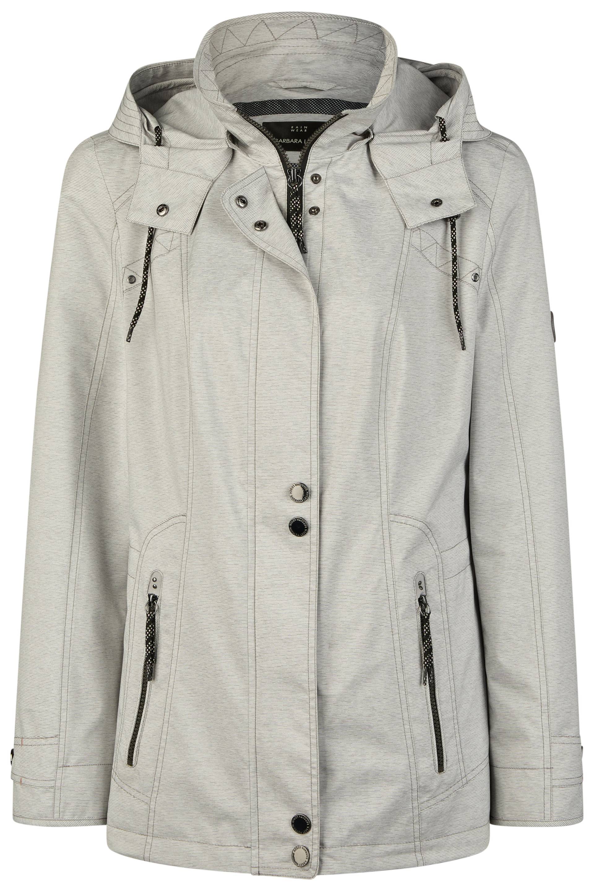 Barbara Lebek - Funktionsjacke mit Kapuze graphite - Gr. - 50 von Barbara Lebek