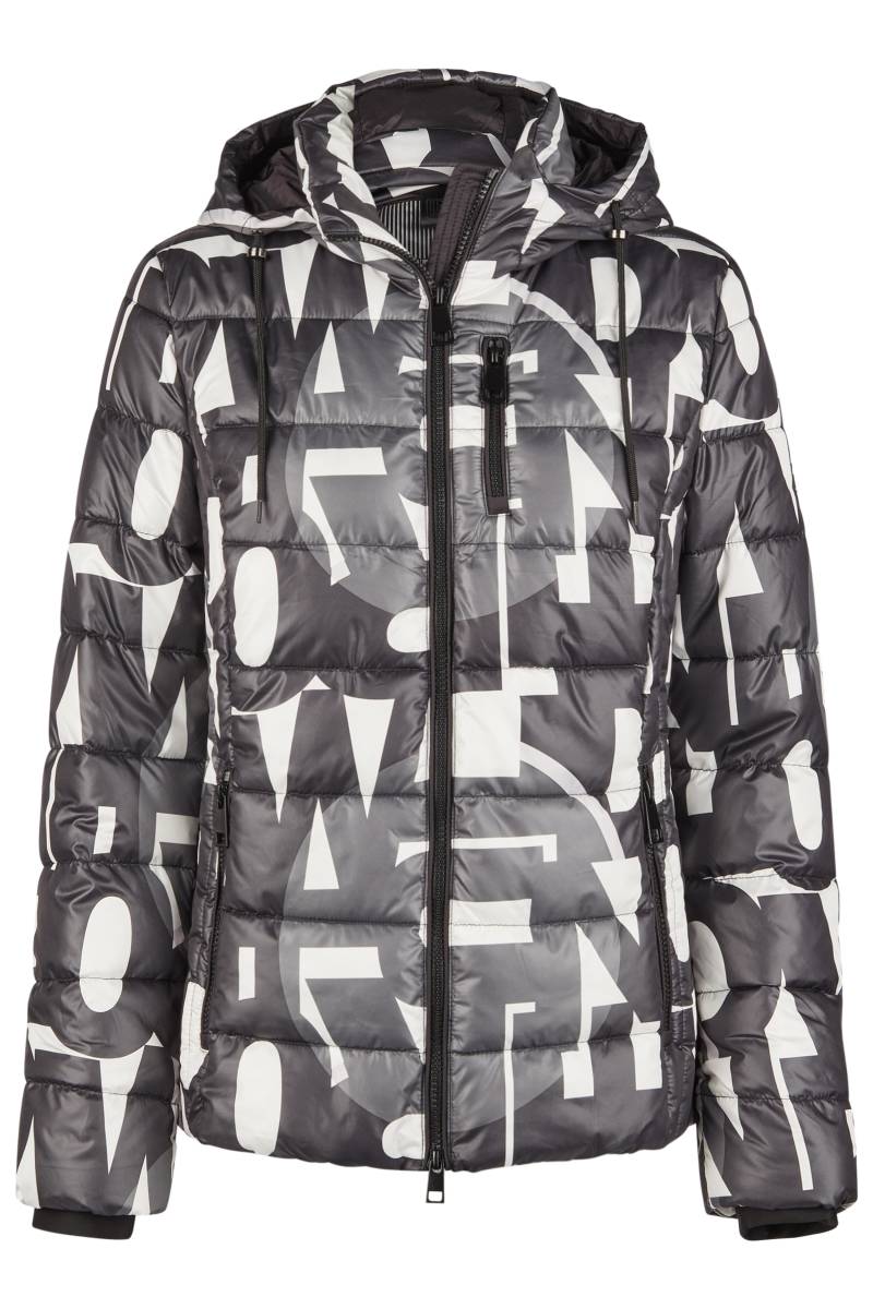 Barbara Lebek - Jacke Down Free mit Kapuze black/ecru/graphite - Gr. - 38 von Barbara Lebek