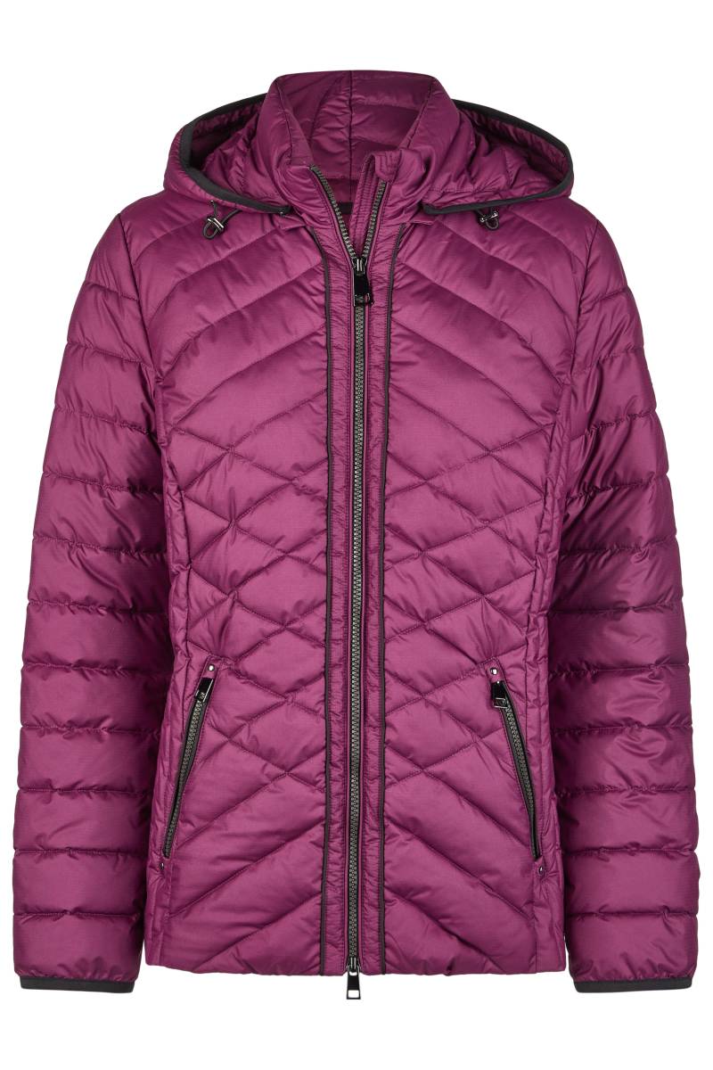 Barbara Lebek - Jacke Down Free mit Kapuze dark plum - Gr. - 42 von Barbara Lebek