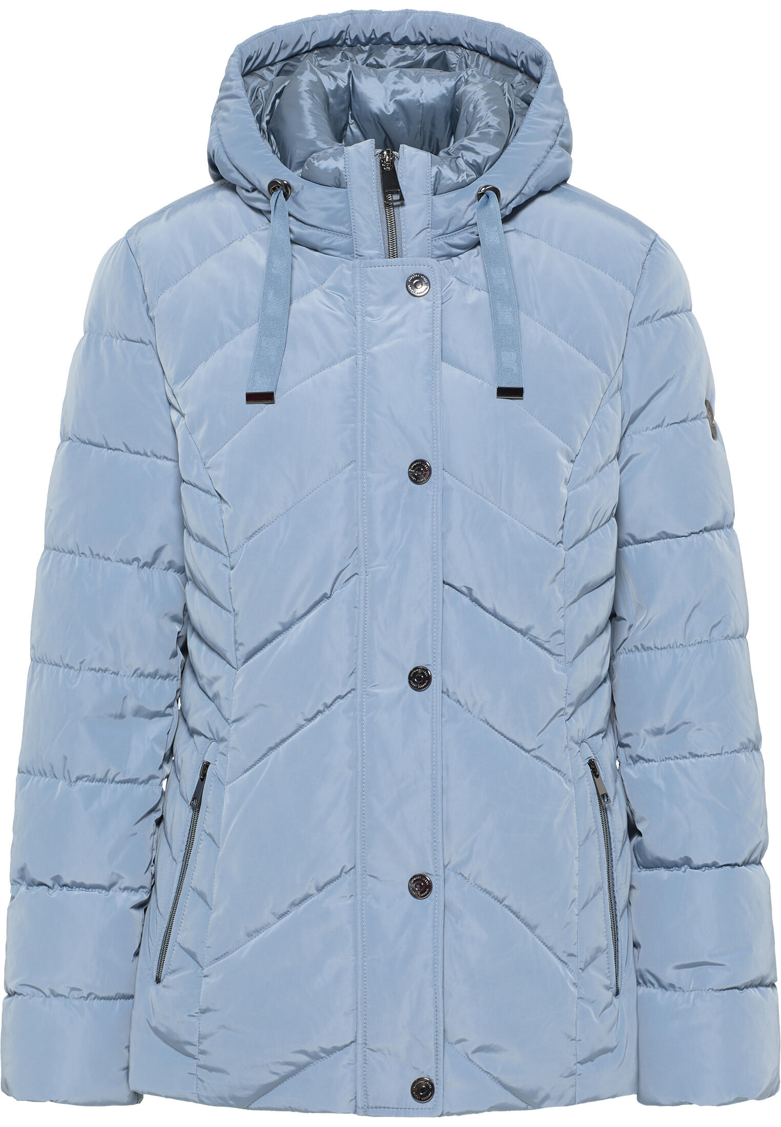 Barbara Lebek - Jacke Down Free mit Kapuze ice blue - Gr. - 50 von Barbara Lebek